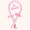 Heatless hair curler-pink variant
