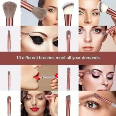 makeup brushes-different brushes application