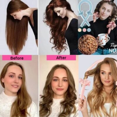 heatless hair curler-frizz free and smooth