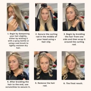 heatless hair curler-how to use step by step