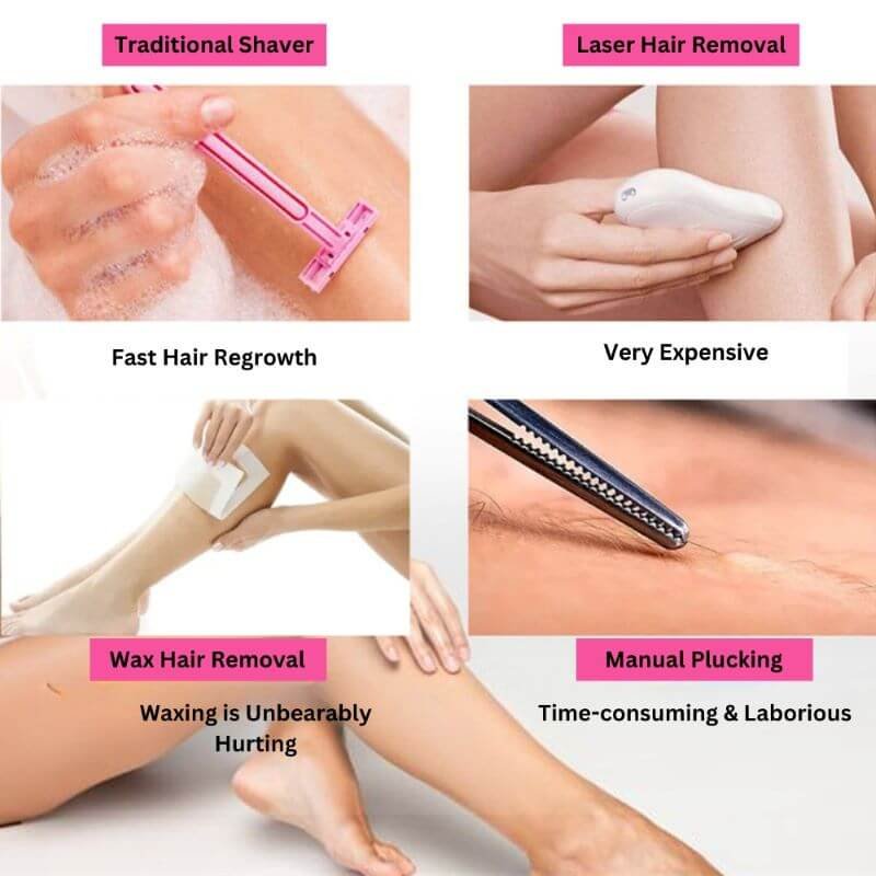 flawless hair removal-comparison with other shaving tools