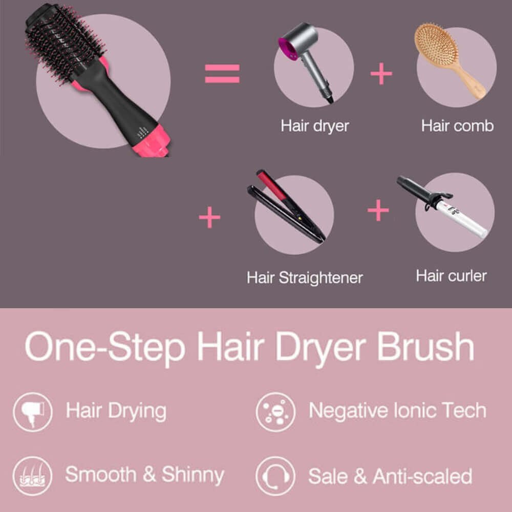 hot air brush - versatile styling hair dryer hair comb hair straightener hair curler