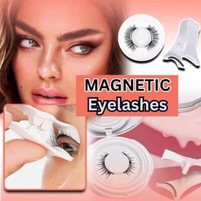 magnetic eyelashes - easy application with lash curler