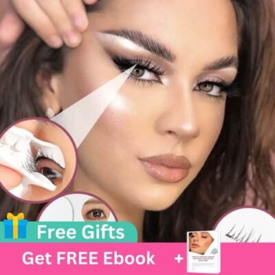 magnetic eyelashes - marketing offer with ebook