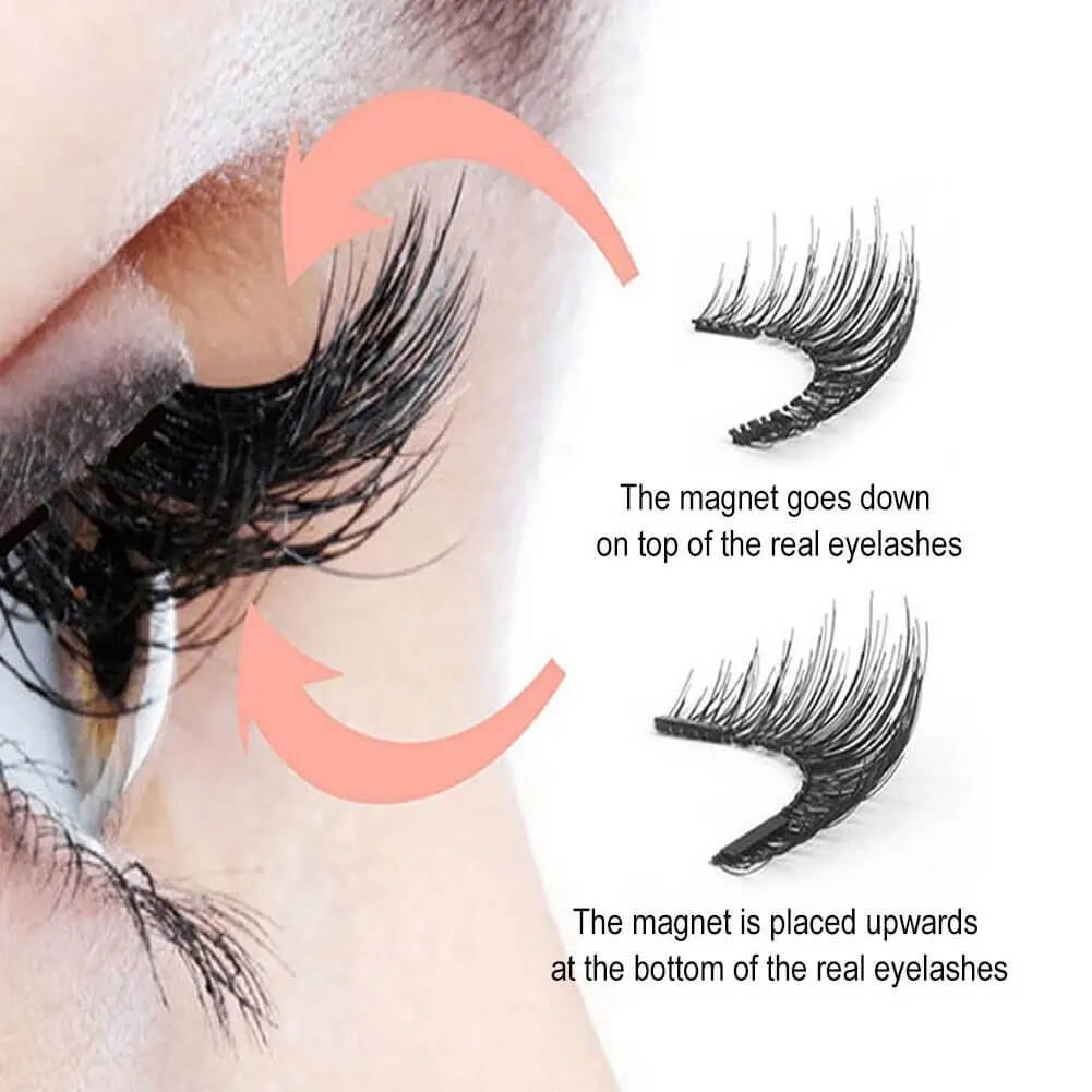 magnetic eyelashes - securely attach