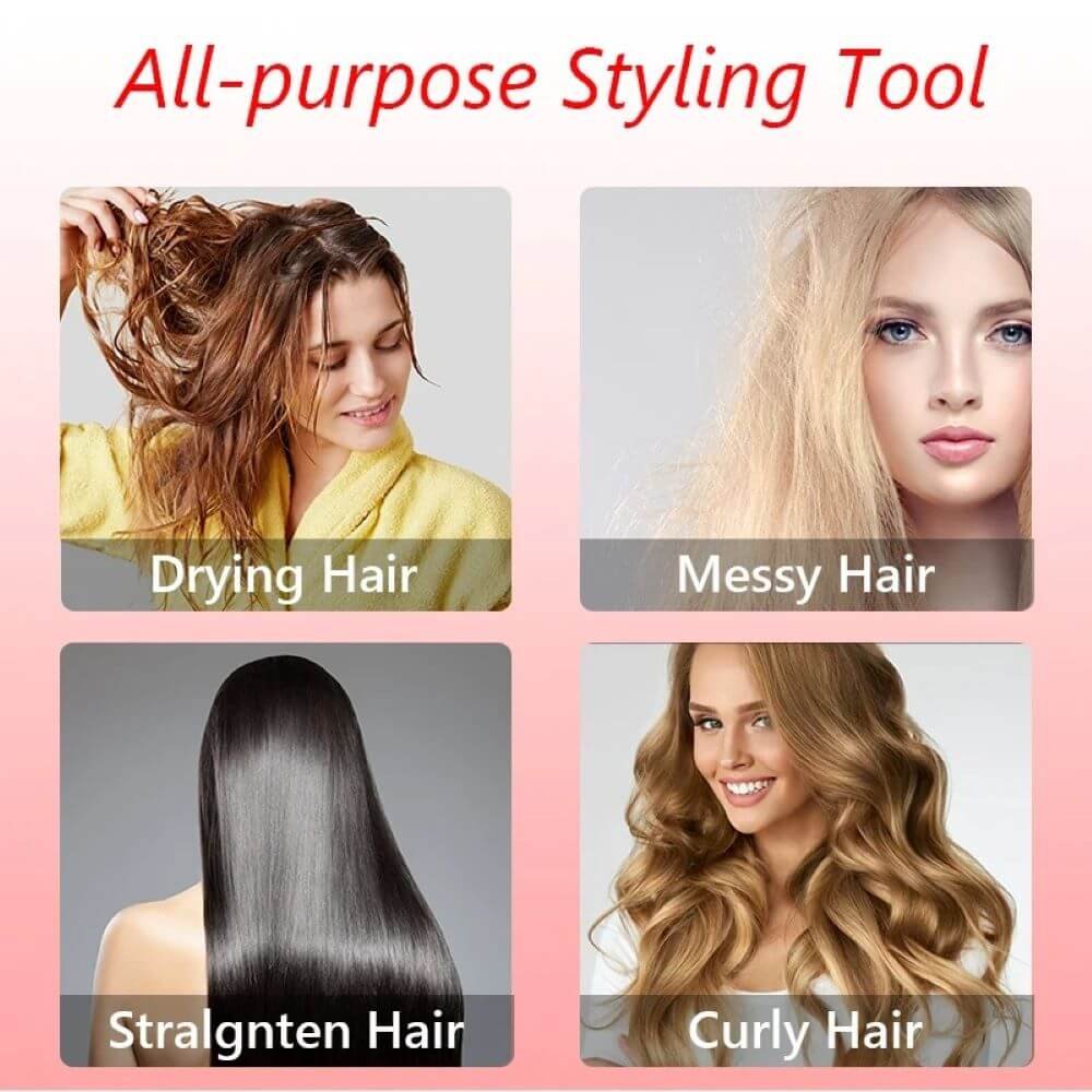 rotating hair brush dryer - all purpose styling