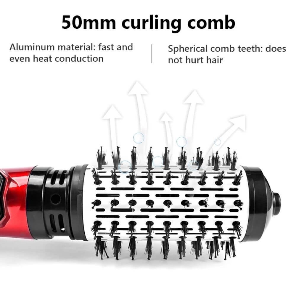 rotating hair brush dryer - heat protection