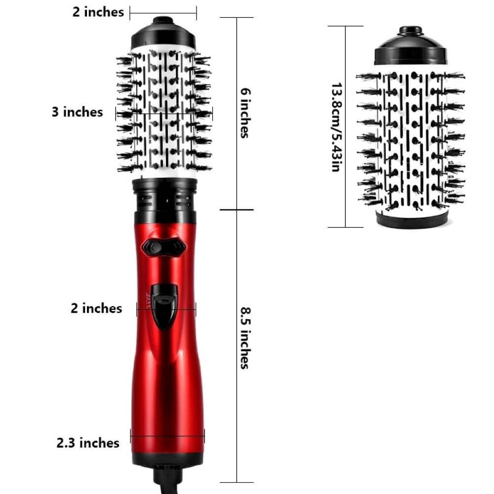 rotating hair brush dryer - product features