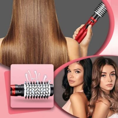 rotating hair brush dryer - straight hair and wavy hair