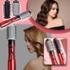 rotating hair brush dryer - wavy hair