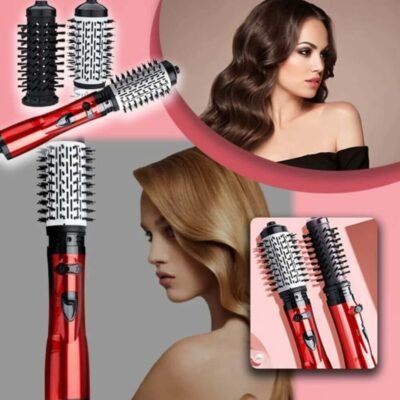 rotating hair brush dryer - wavy hair