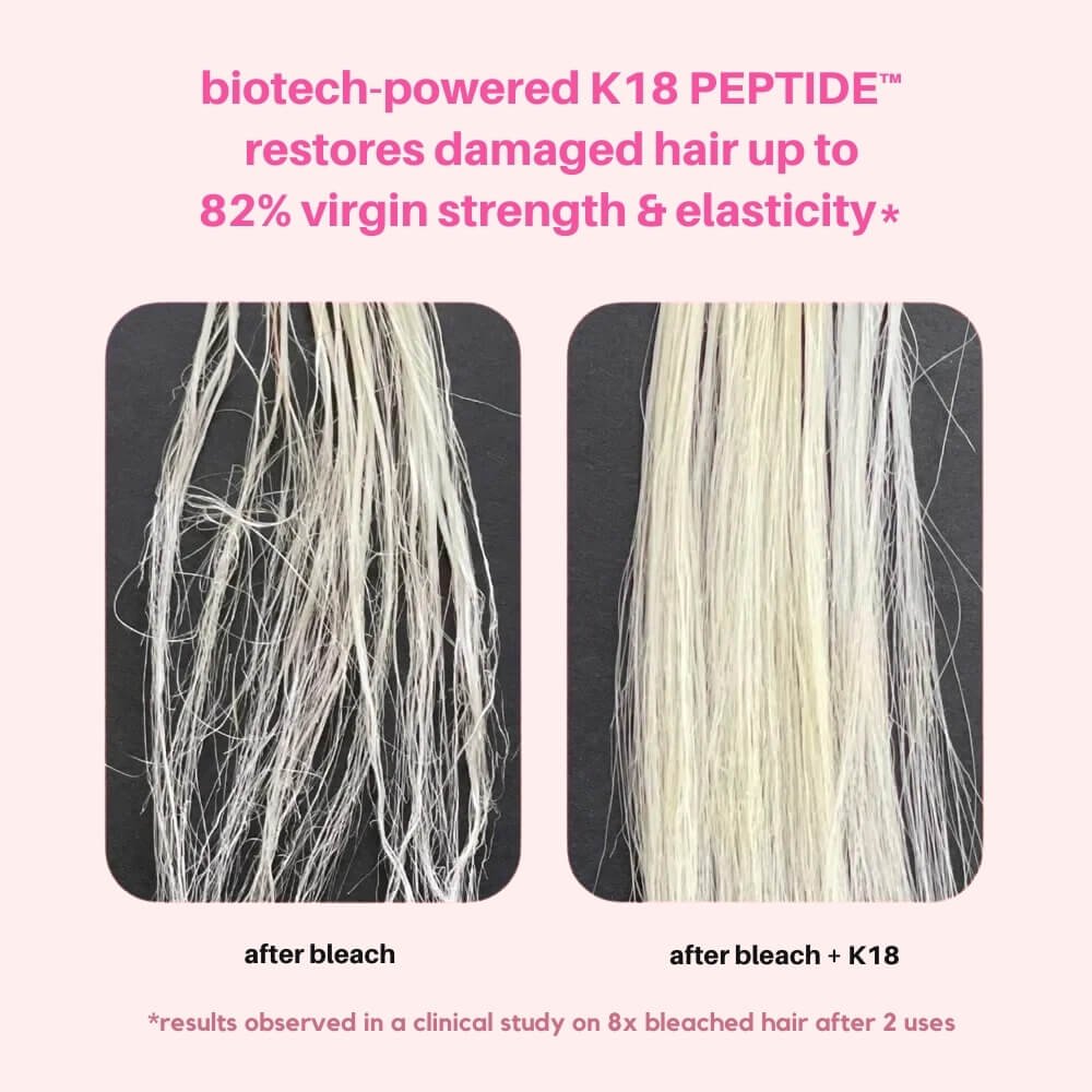 k18 hair mask - visible results in 4 minutes